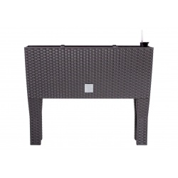 Truhlík se zavlažováním, s nohami Rato case 80 cm DRTC800H, hnědý