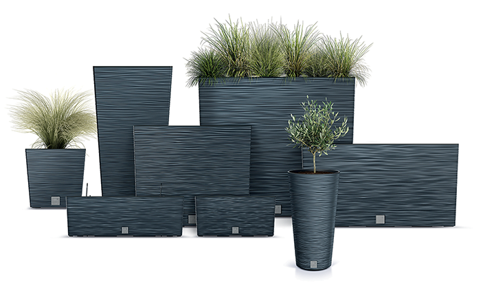 Květináč Furu square vysoký DFSH400 - 91,5L, antracit