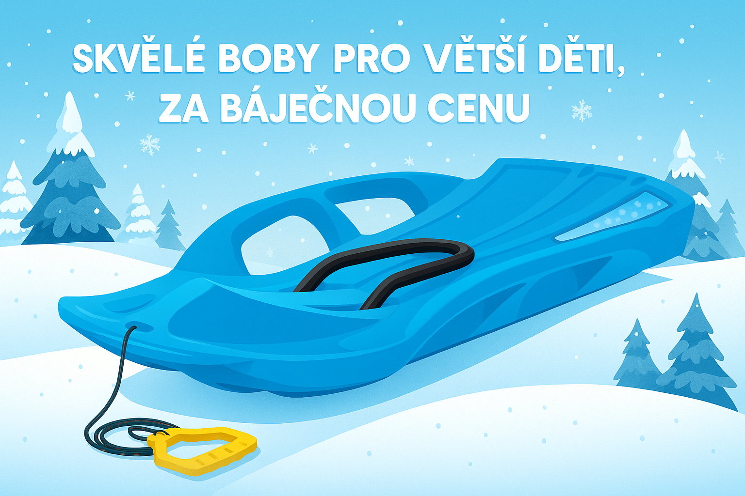 Dětský kluzák Snow train ISBSTC modrý control