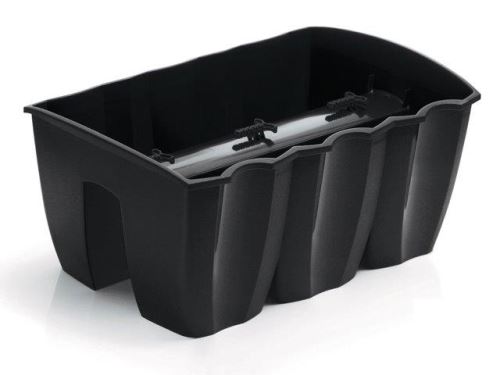 PROSPERPLAST truhlík balkonový CROWN DCRO400, 39x28x20 cm, antracit