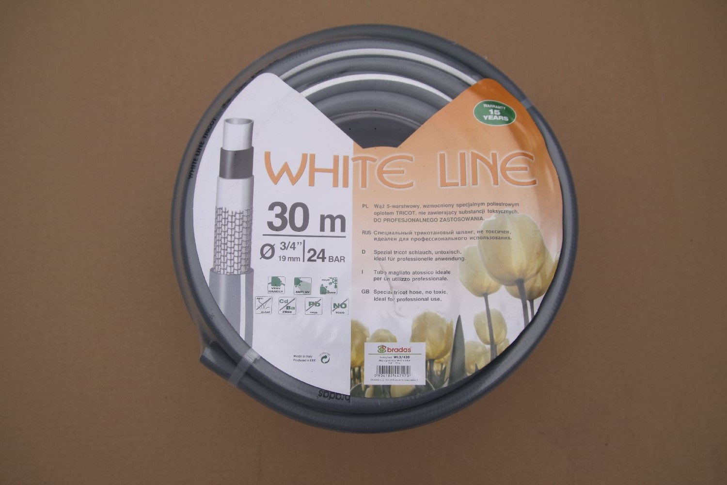 Zahradní hadice WHITE LINE 3/4"- 30m