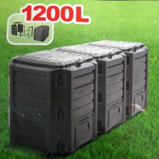 Kompostér MODULE COMPOGREEN 1200 L černá  barva