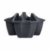 PROSPERPLAST květináč DCRO480 CROWN pr.48x26 cm, antracit